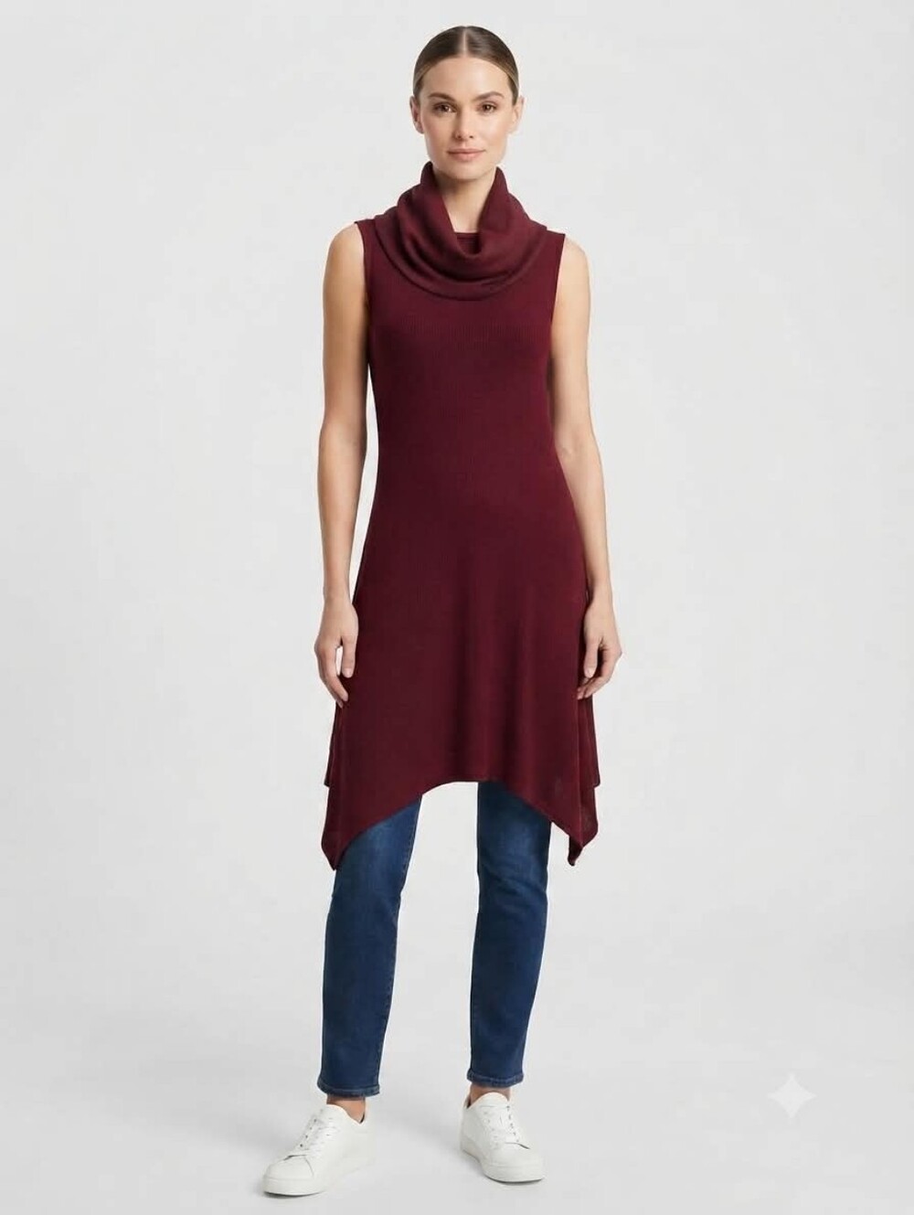 Color Bear Dress Sleeveless Cowl Neck Rayon/Spandex Size Medium